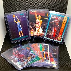 NBA Basketball Rookie Cards Collection Popa Isaiah Rider Chris Mills in Cases